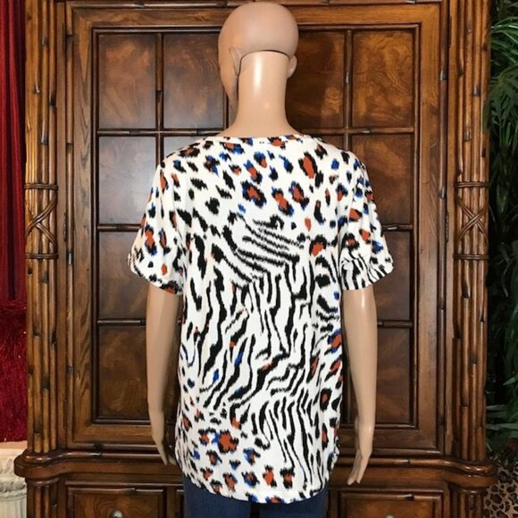 Iman Global Animal Symphony Print Jersey Top - Picture 5 of 16